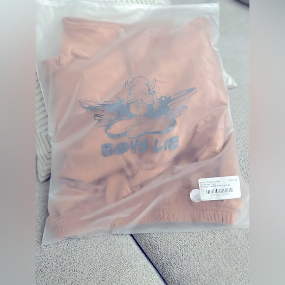 NEW BOYS LIE CAUGHT BLUSHING QUARTER ZIP | BLUSH TIE DYE - Picture 15 of 15